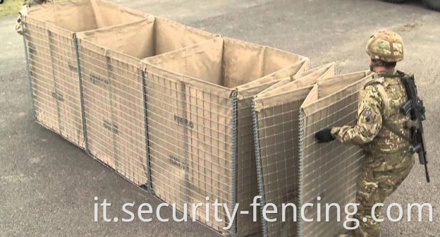 Gabion Retening Wall Hesco Blast Wall China Produttore